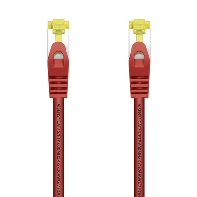 Cable de Red RJ45 SFTP Aisens A146-0468 Cat.7/ 25cm/ Rojo