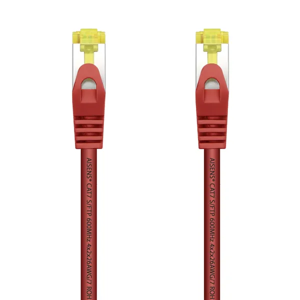 Cable de Red RJ45 SFTP Aisens A146-0468 Cat.7/ 25cm/ Rojo