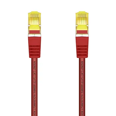 Cable de Red RJ45 SFTP Aisens A146-0468 Cat.7/ 25cm/ Rojo