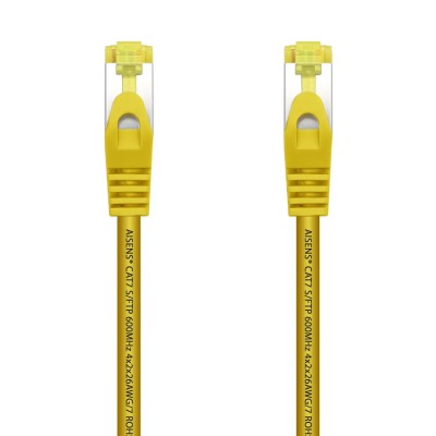 Cable de Red RJ45 SFTP Aisens A146-0472 Cat.7/ 25cm/ Amarillo