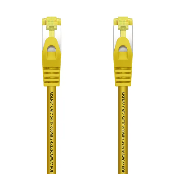 Cable de Red RJ45 SFTP Aisens A146-0472 Cat.7/ 25cm/ Amarillo