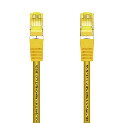 Cable de Red RJ45 SFTP Aisens A146-0472 Cat.7/ 25cm/ Amarillo