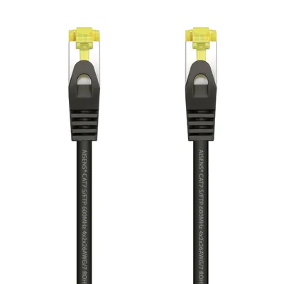 Cable de Red RJ45 SFTP Aisens A146-0484 Cat.7/ 25cm/ Negro