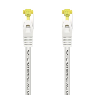 Cable de Red RJ45 SFTP Aisens A146-0490 Cat.7/ 1m/ Blanco