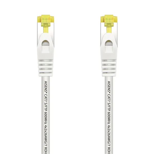 Cable de Red RJ45 SFTP Aisens A146-0490 Cat.7/ 1m/ Blanco