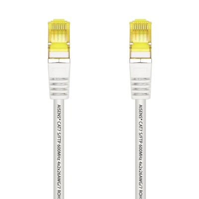 Cable de Red RJ45 SFTP Aisens A146-0490 Cat.7/ 1m/ Blanco