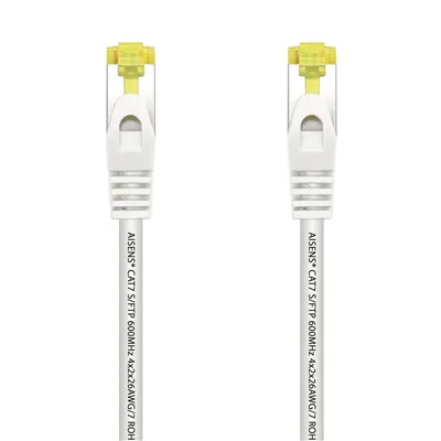 Cable de Red RJ45 SFTP Aisens A146-0491 Cat.7/ 2m/ Blanco