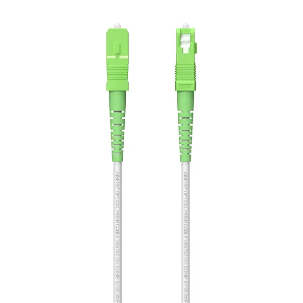 Cable de Fibra Óptica G657A2 3.0 9/125 SMF Aisens A152-0615/ LSZH/ 60m/ Blanco