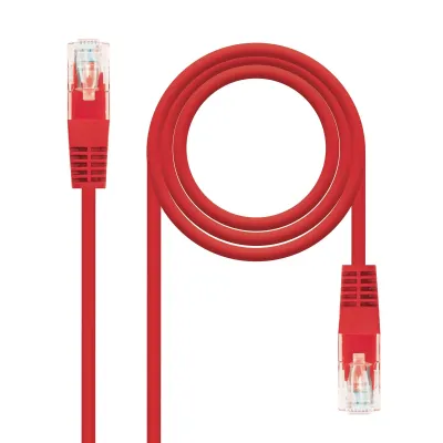 Cable de Red RJ45 UTP Nanocable 10.20.0402-R Cat.6/ 2m/ Rojo