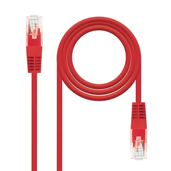 Cable de Red RJ45 UTP Nanocable 10.20.0400-L25-R Cat.6/ 25cm/ Rojo