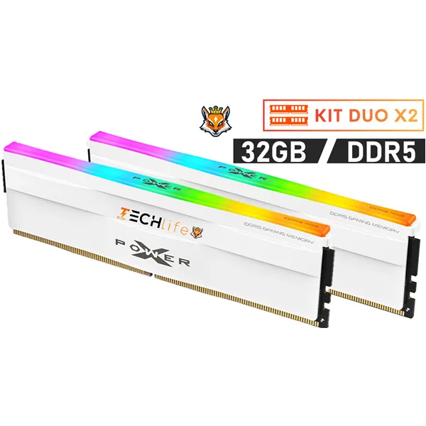 Silicon Power XPOWER Zenith RGB White KIT 32GB DDR5 6000MHz 1.35v CL30 (2x16GB)