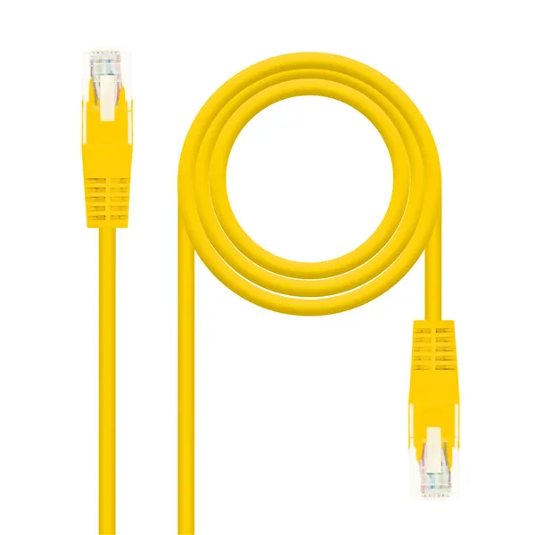 Cable de Red RJ45 UTP Nanocable 10.20.0400-L25-Y Cat.6/ 25cm/ Amarillo