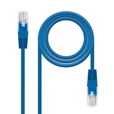 Cable de Red RJ45 UTP Nanocable 10.20.0400-L30 Cat.6/ 30cm/ Azul