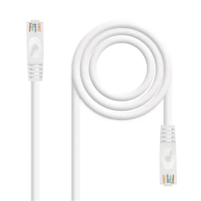 Cable de Red RJ45 UTP Nanocable 10.20.1802-W Cat.6A/ 2m/ Blanco