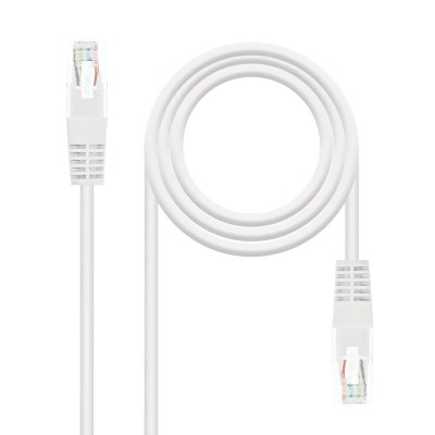 Cable de Red RJ45 UTP Nanocable 10.20.0110-W Cat.5/ 10m/ Blanco