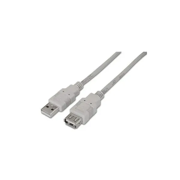 Cable Alargador USB 2.0 Aisens A101-0014/ USB Macho - USB Hembra/ 3m/ Beige