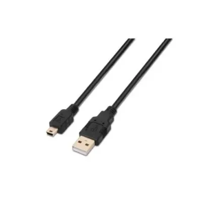 Cable USB 2.0 Aisens A101-0023/ USB Macho - USB Mini Macho/