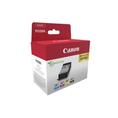 Cartucho de Tinta Original Canon CLI-581 XL Multipack/ Cian/