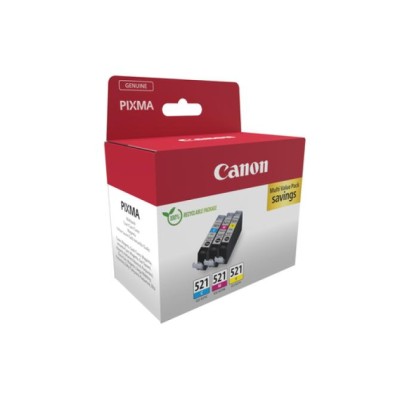 Cartucho de Tinta Original Canon CLI-521 Multipack/ Cian/