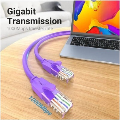 Cable de Red RJ45 UTP Vention IBEVF Cat.6/ 1m/ Morado