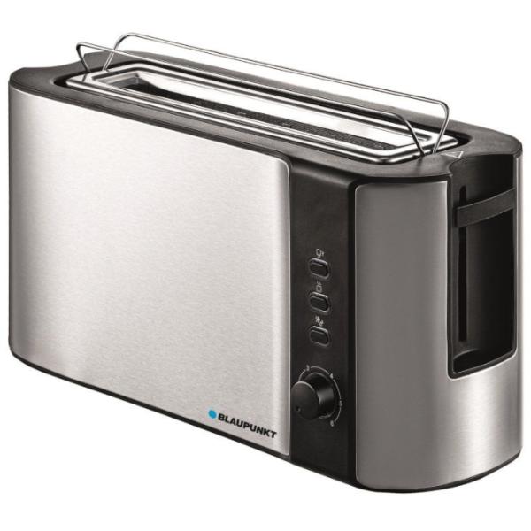 Blaupunkt BP4010 Tostador de ranura larga, 1000W Acero Inox. Descongela/Recalentar