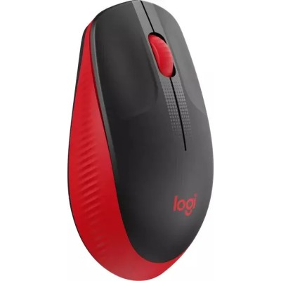 Logitech M190 Negro/Rojo Ratón inalámbrico tamaño normal