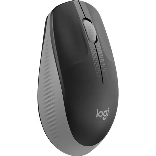 Logitech M190 Negro/Gris Ratón inalámbrico tamaño normal, Diseño Curvo 1000 dpi