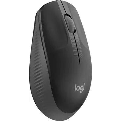 Logitech M190 Negro/Gris oscuro Ratón inalámbrico tamaño