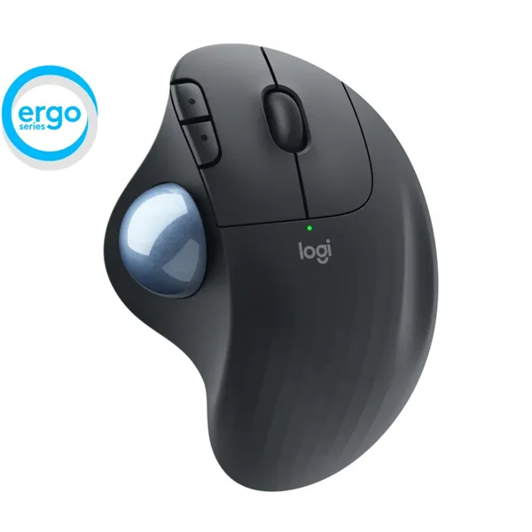 Logitech ERGO M575 Grafito-Ratón Trackball Inalámbrico Bluetooth, Hasta 2000 DPI Grafito