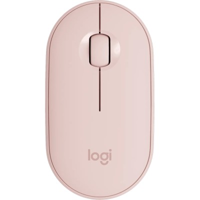 Logitech Pebble M350 Rosa Ratón Bluetooth+Wifi USB, Hasta 1000