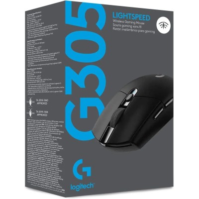 Logitech G305 Lightspeed Ratón Gaming Inalámbrico, 6 botones.