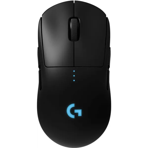 Logitech G PRO Ratón Gaming Inalámbrico 4/8 Botones prog, Batería recargable/ Hasta 25600 DPI/ Negro