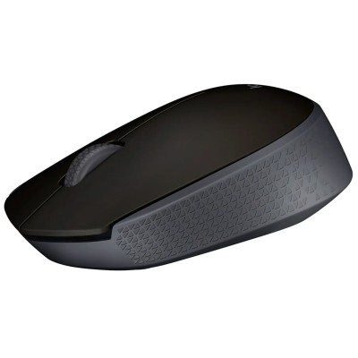 Logitech B170 Dark Grey Ratón Inalámbrico, 3 botones, 1000 dpi