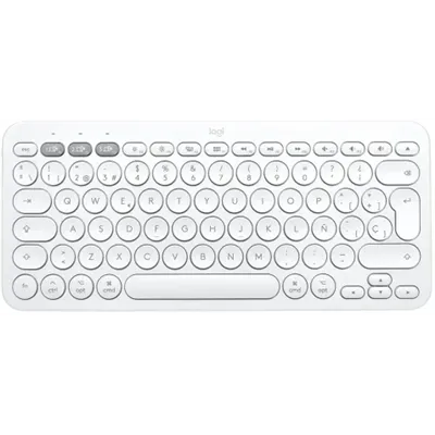 Logitech K380 Bluetooth, Blanco Teclado Mini Multi-Dispositivos