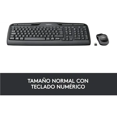 Logitech MK330 Multimedia Combo Teclado y Ratón Inalámbrico USB