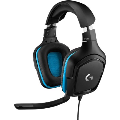 Logitech G432 Auriculares Gaming con Microfono, Cable, Sonido