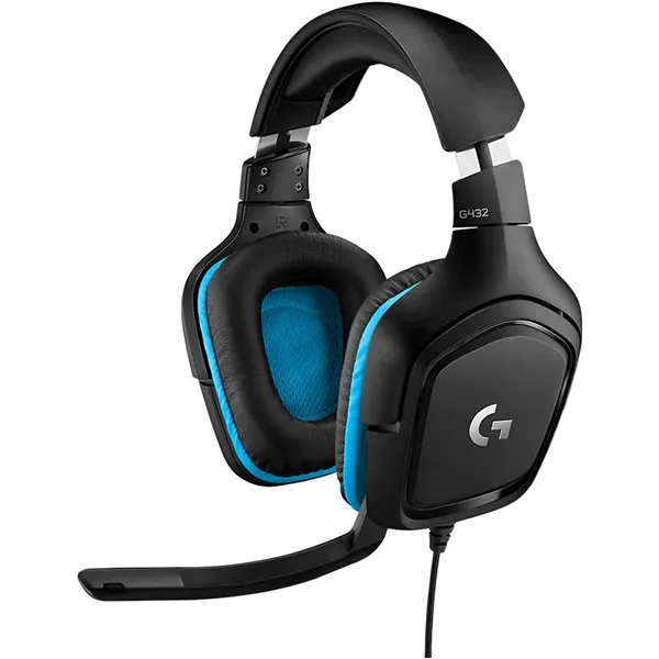 Logitech G432 Auriculares Gaming con Microfono, Cable, Sonido 7.1 Surround DTS, USB y Jack PC/Mac/Xbox One/PS4/Switch