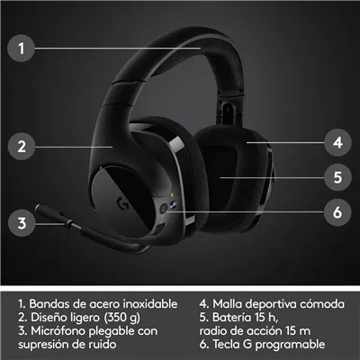 Logitech G533 Auriculares con microfono Inalámbricos Gaming