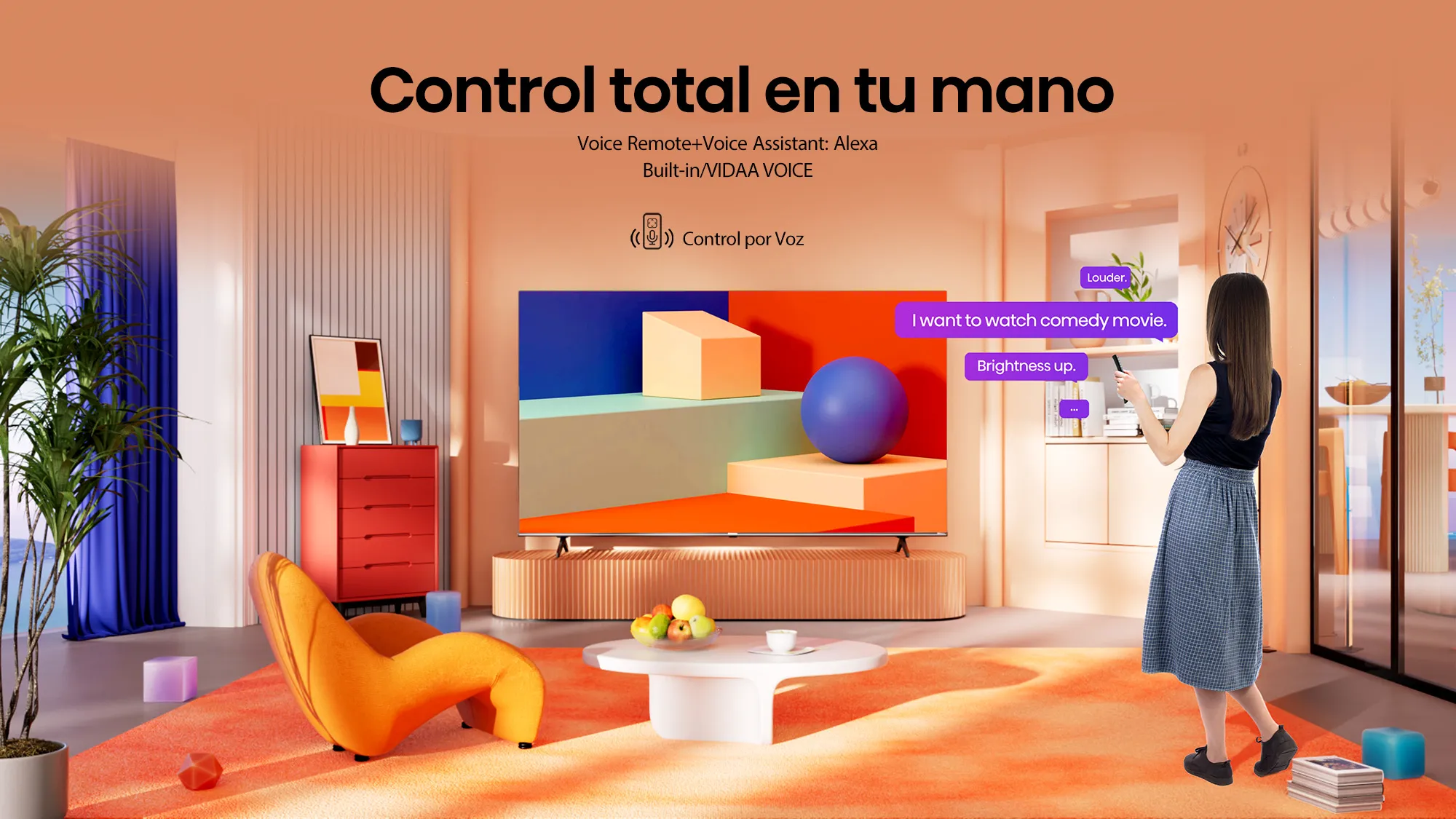 VIDAA Smart TV, Dolby Vision, Alexa integrado, VIDAA Voice, DVB-T2 (H.265)