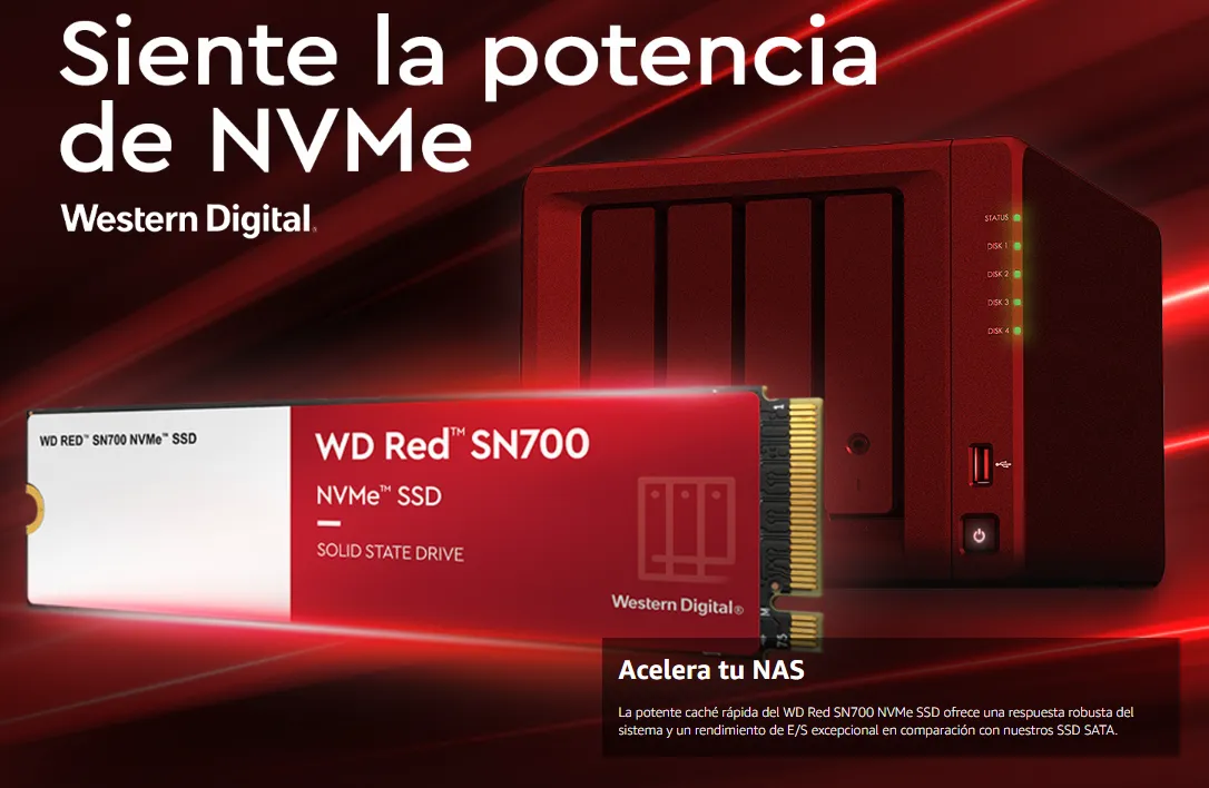 La potente caché rápida del WD Red SN700 NVMe SSD ofrece una respuesta robusta del sistema y un rendimiento de E/S excepcional en comparación con nuestros SSD SATA.