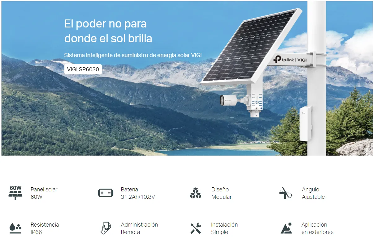 Sistema inteligente de suministro de energía solar VIGI SP6030