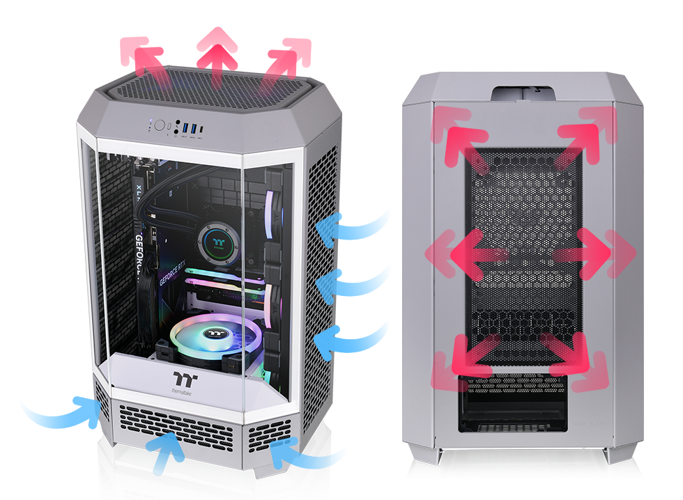 The Tower 300 Limestone Micro Tower Chassis