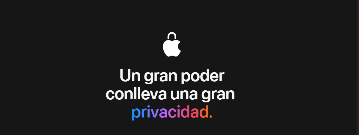 Un gran poder conlleva una gran privacidad.